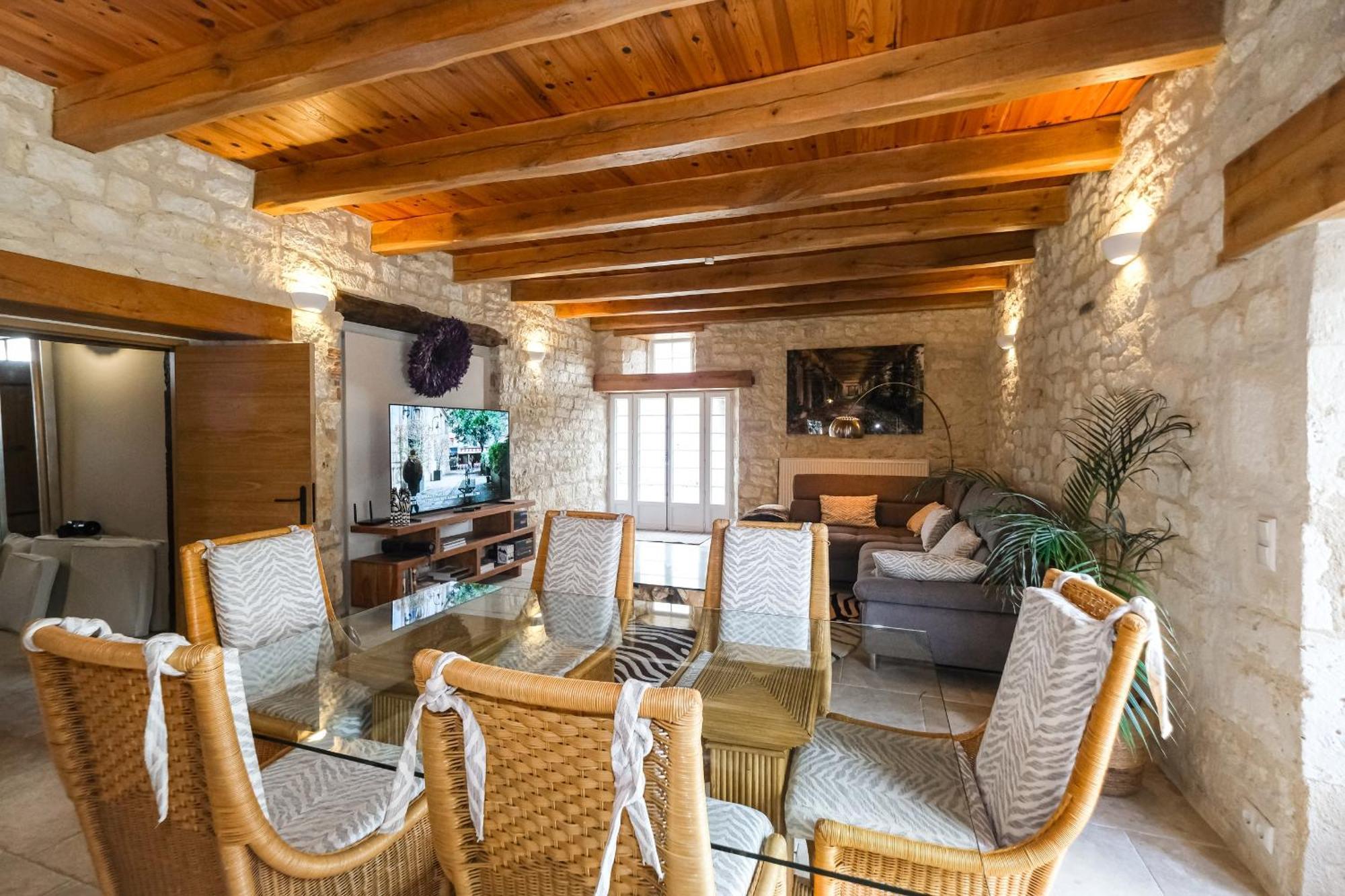 Villa Thun - Piscine - Maison De Caractere Au Milieu Des Vignes La Celle-sous-Gouzon エクステリア 写真